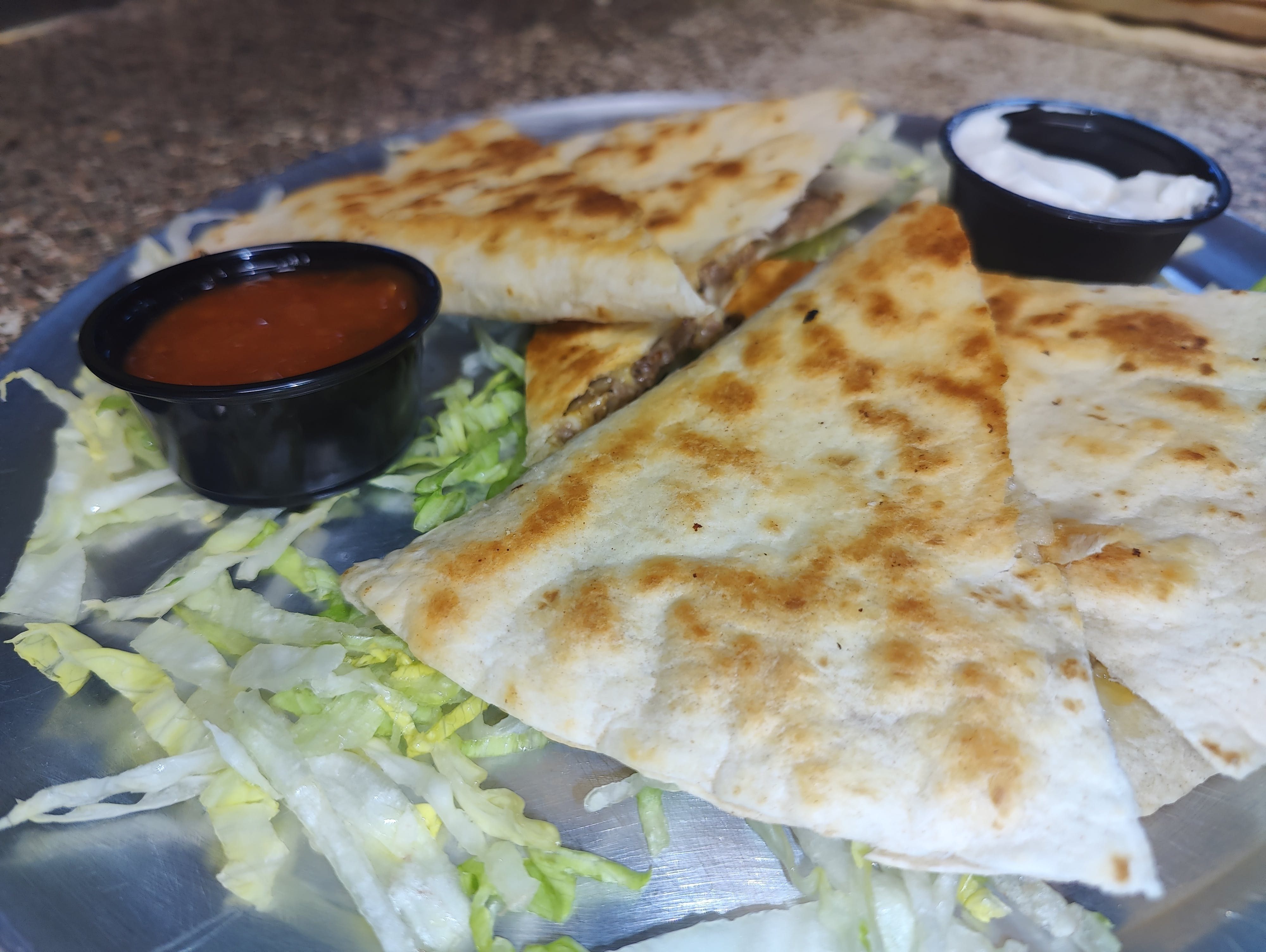 Buffalo Chicken Quesadilla.