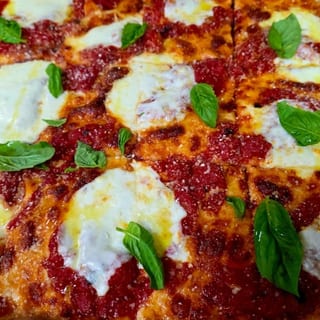 Grandma Garlic Knot Pizza^