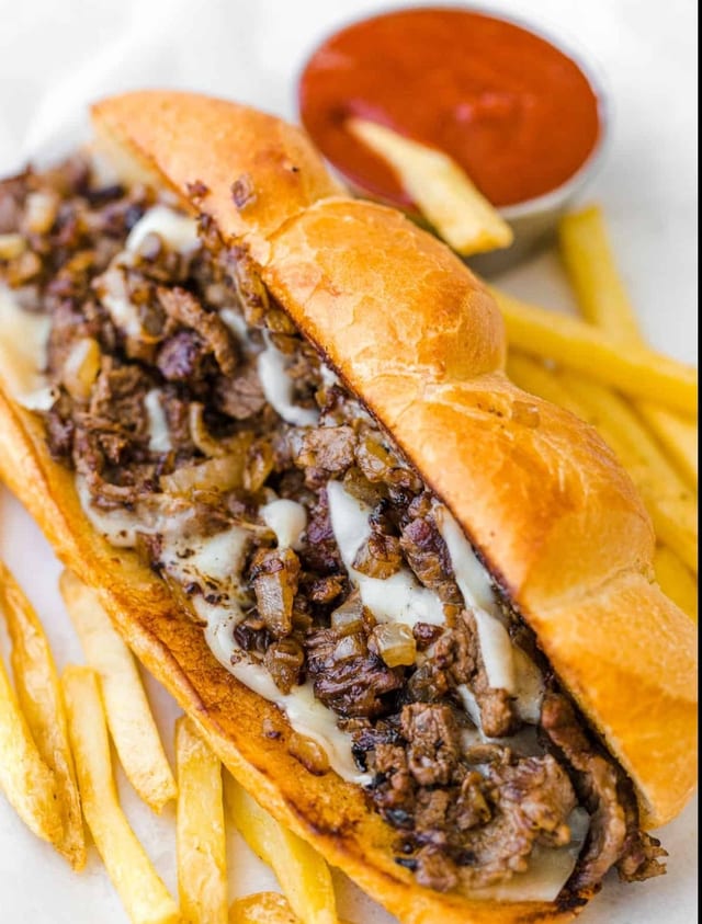 Three Cheese Cheesesteak Sandwich 11".