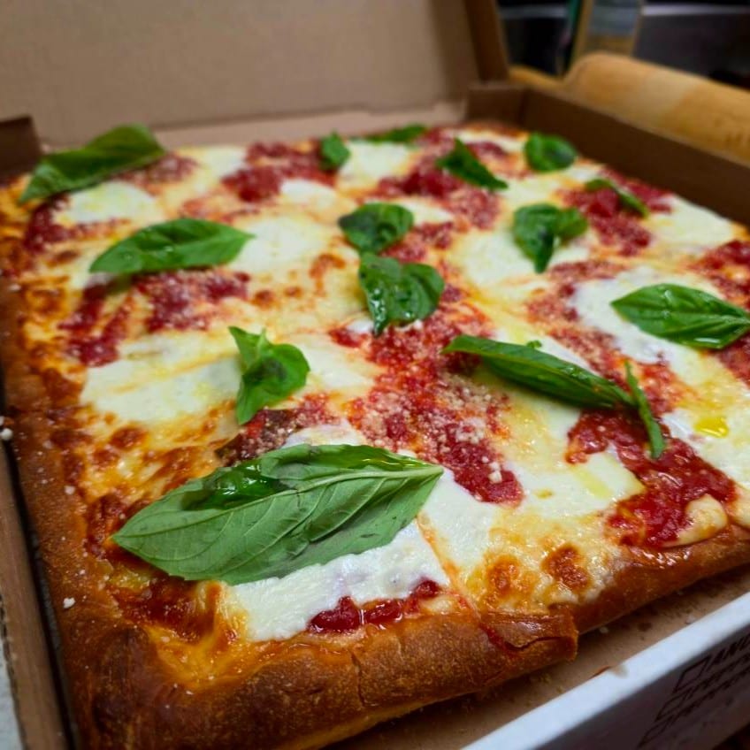 Italian Margherita Sicilian Pizza.