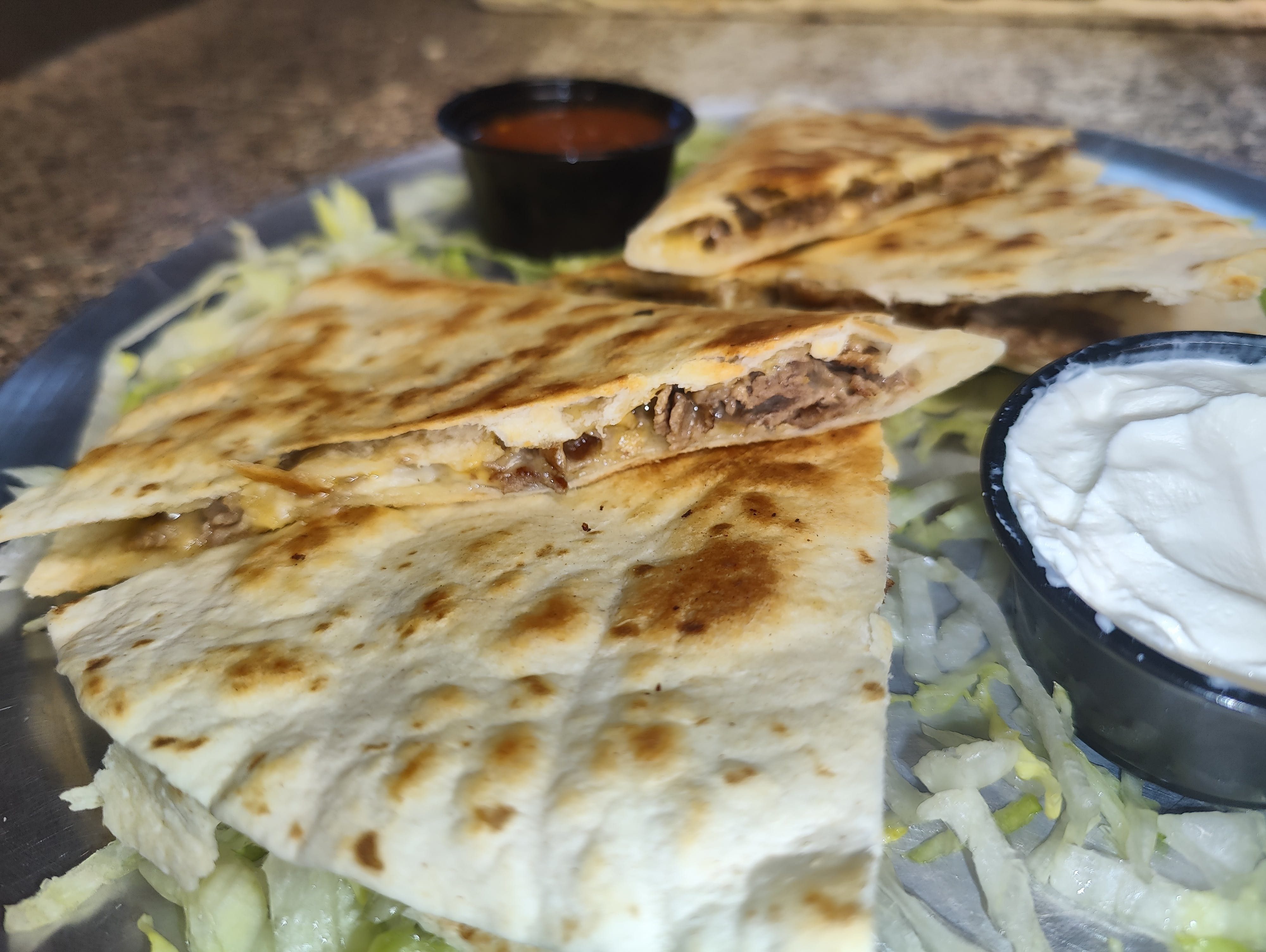 BBQ Chicken Quesadilla.