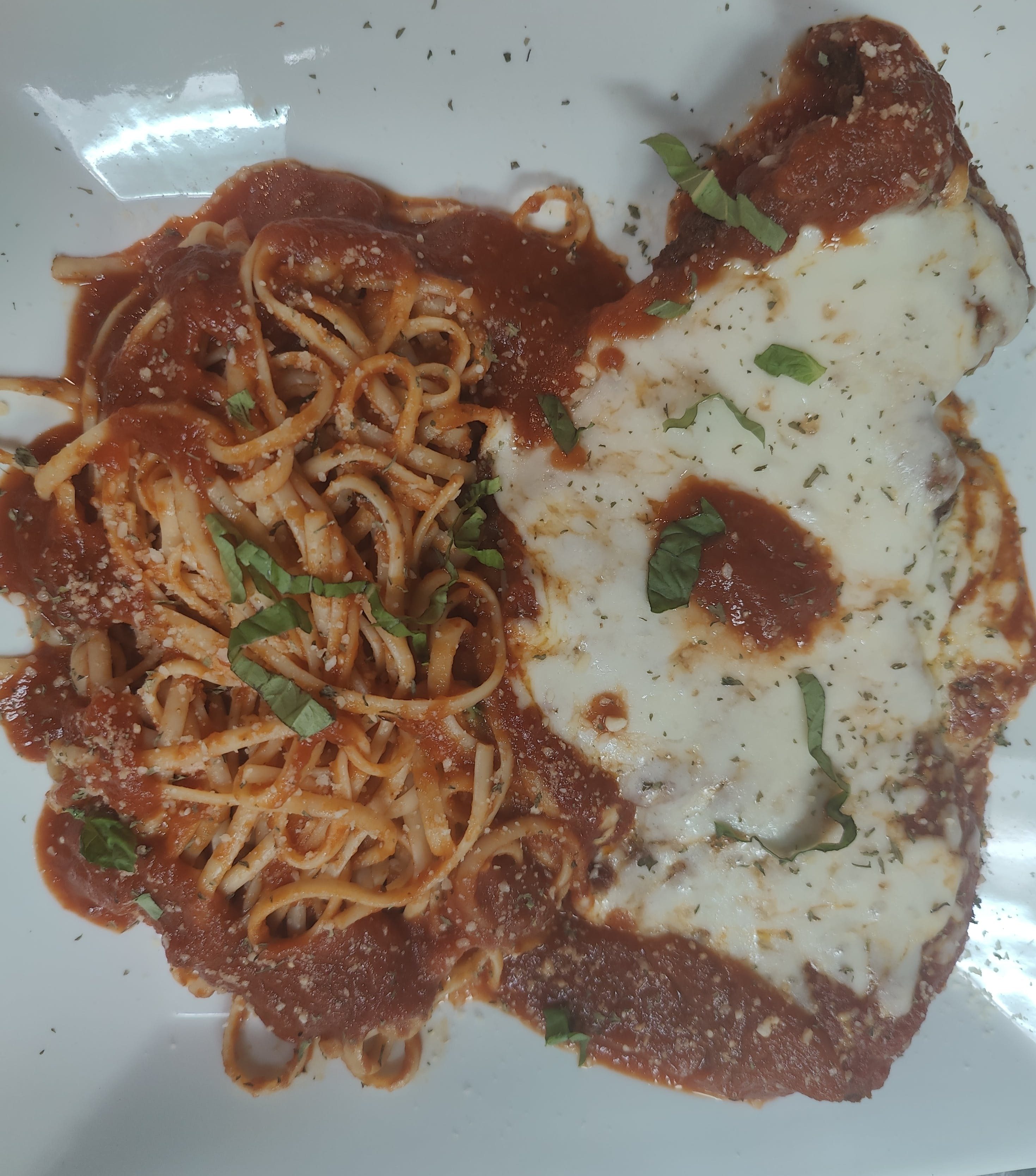 Veal Parmigiana.