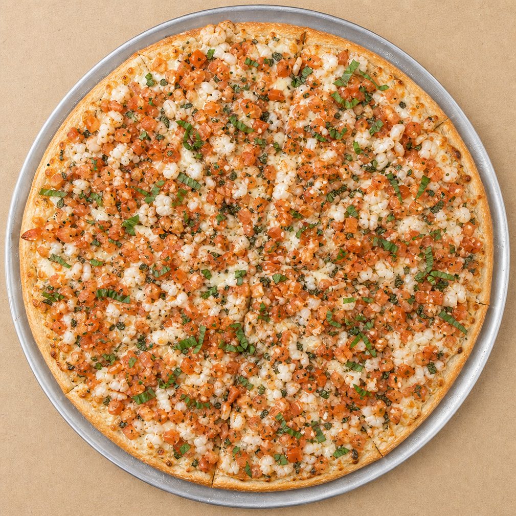 Bruschetta Garlic Knot Pizza.