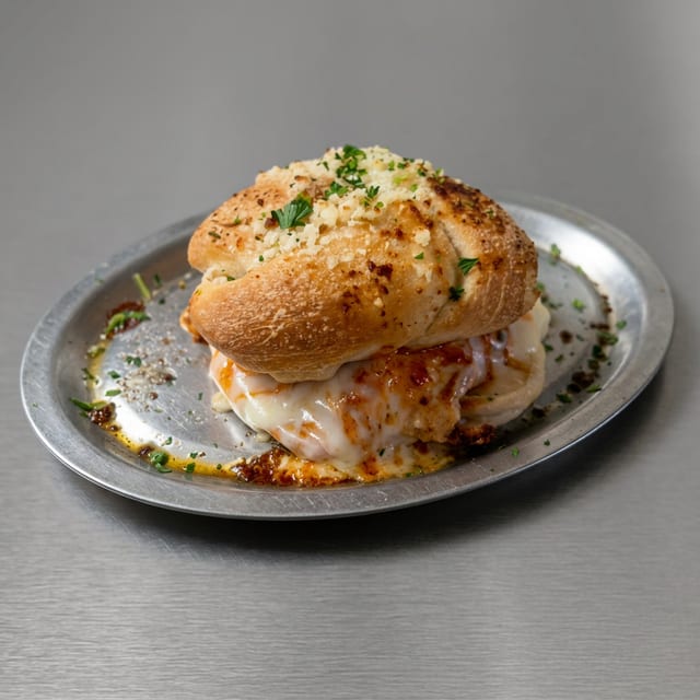 Chicken Chipotle Garlic Knots Sandwich.