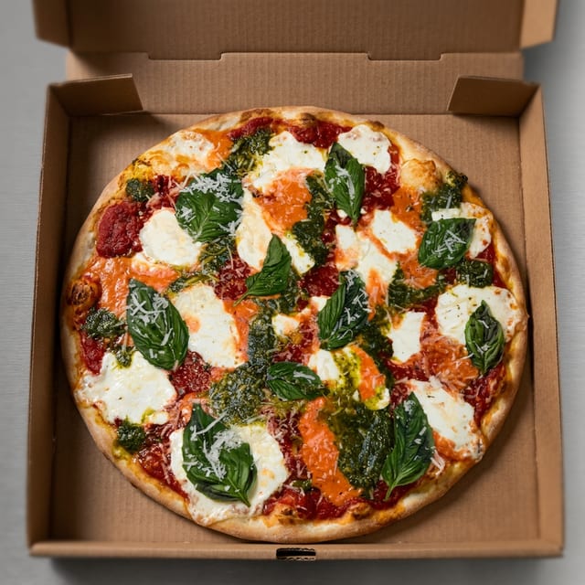 Chicago Garlic Knot Pizza.