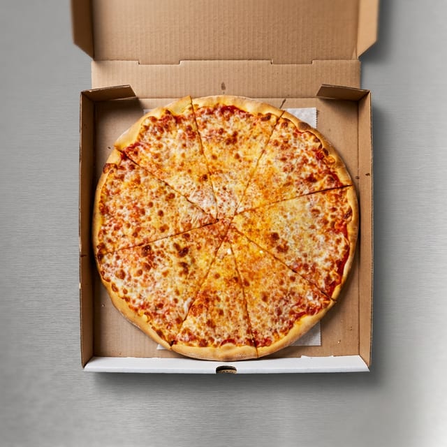 Large Cheese Pizza & 2 Cheesesteaks Special.