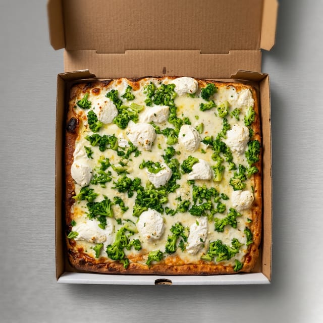White Sicilian Pizza.