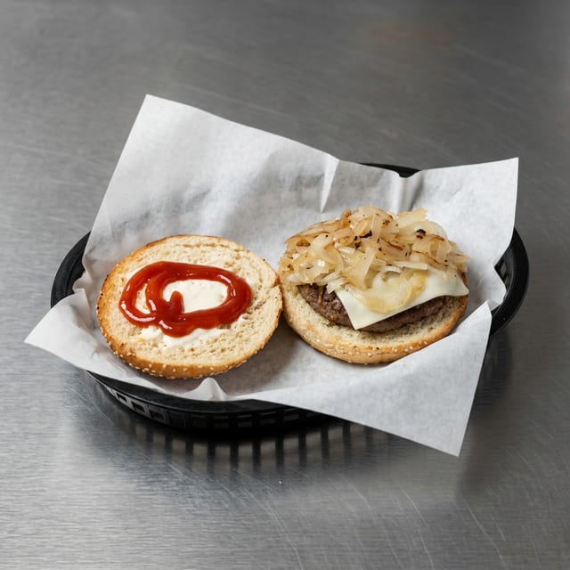 Onion Ring Burger.
