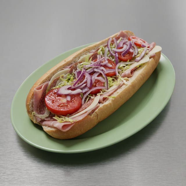 Turkey & Cheese Sub 10".
