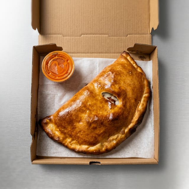 Ricotta & Mozzarella Cheese Calzone.