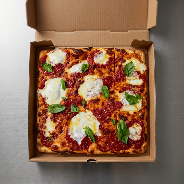 Grandma Garlic Knot Pizza.