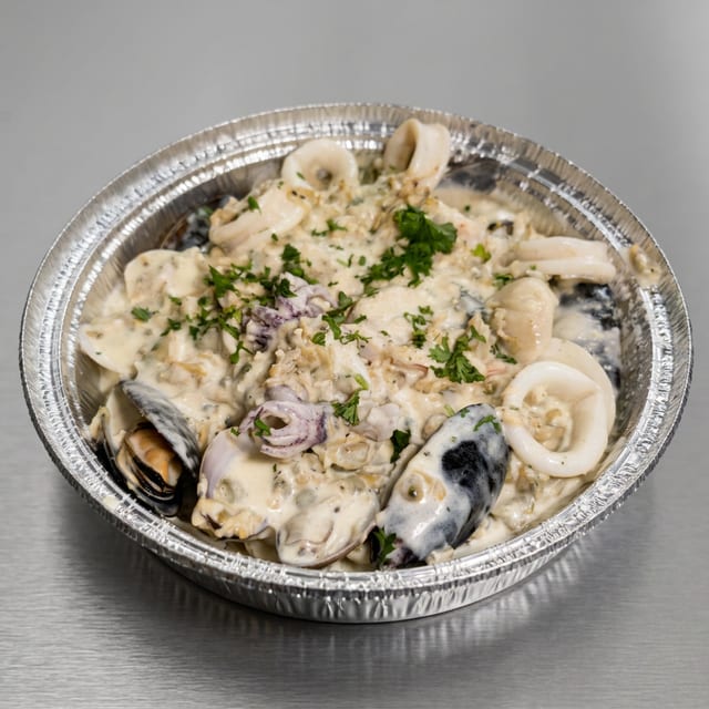 Seafood Alfredo.
