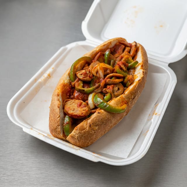 Sausage & Peppers Sub 10".