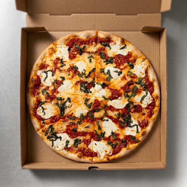 Italian Margherita Garlic Knot Pizza.