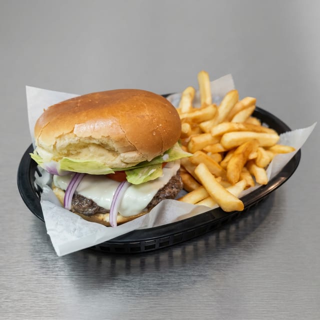Cheeseburger with Fries.