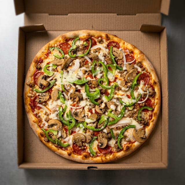 Buona Special Garlic Knot Pizza.