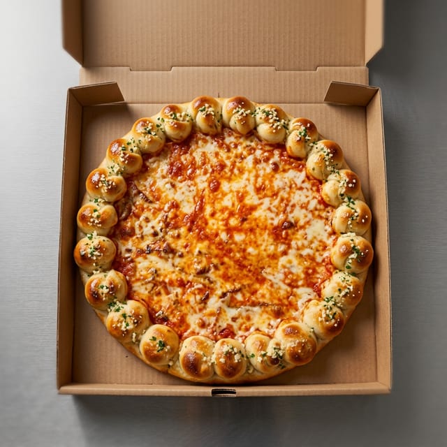 Buona Special Garlic Knots Crust Pie.
