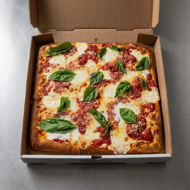 Italian Margherita Sicilian Pizza.